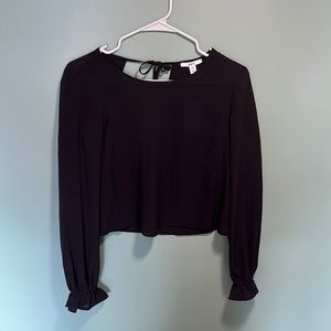 Barr III black shear blouse size xx small